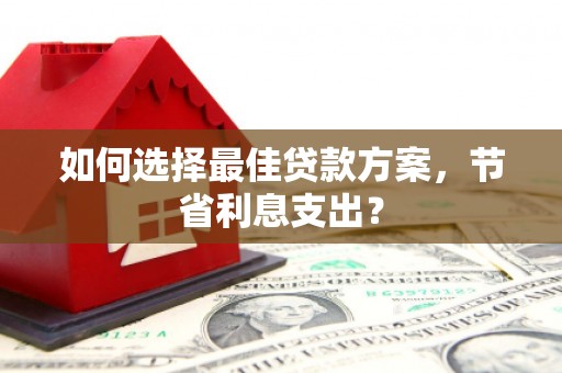 呼图壁如何选择最佳贷款方案，节省利息支出？