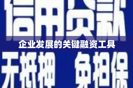 呼图壁企业发展的关键融资工具