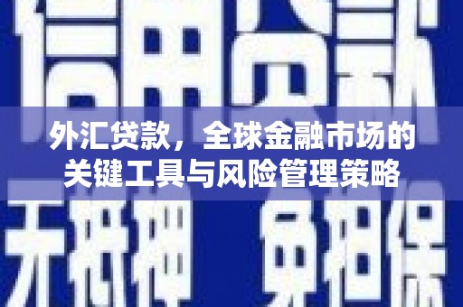 呼图壁外汇贷款，全球金融市场的关键工具与风险管理策略