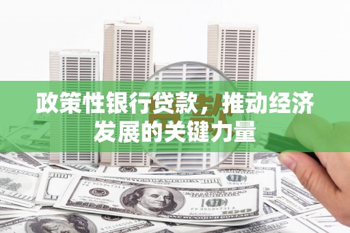 呼图壁政策性银行贷款，推动经济发展的关键力量