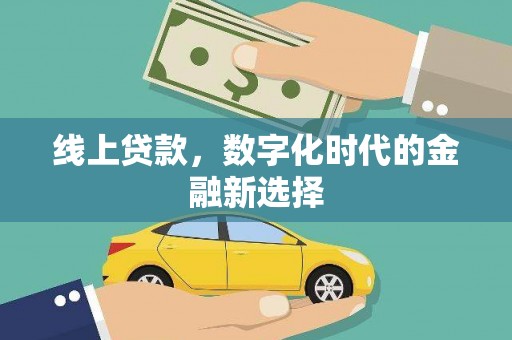 呼图壁线上贷款，数字化时代的金融新选择