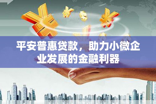 呼图壁平安普惠贷款，助力小微企业发展的金融利器