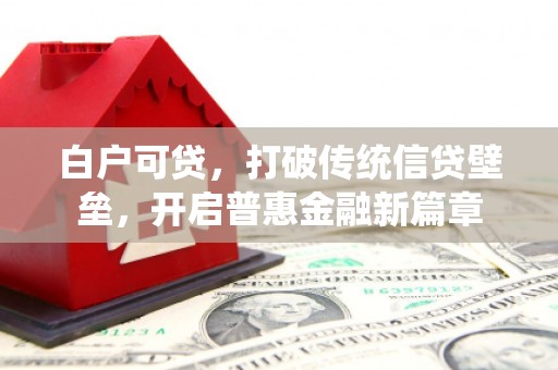 呼图壁白户可贷，打破传统信贷壁垒，开启普惠金融新篇章
