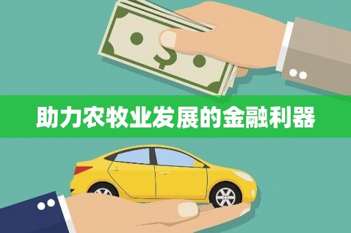呼图壁助力农牧业发展的金融利器