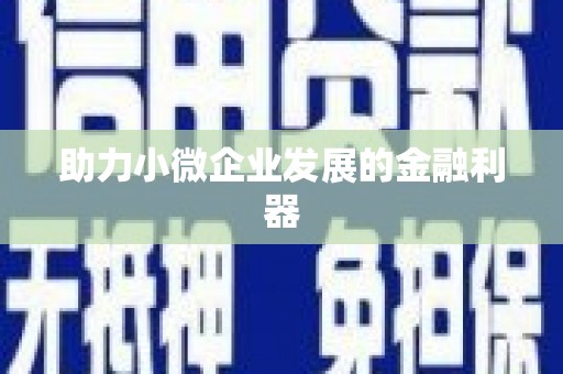 呼图壁助力小微企业发展的金融利器